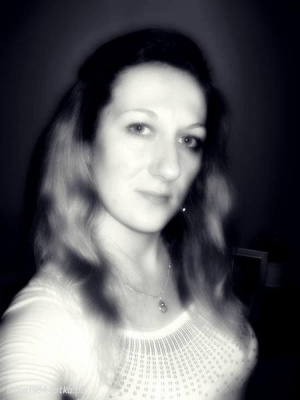 smile, monochrome