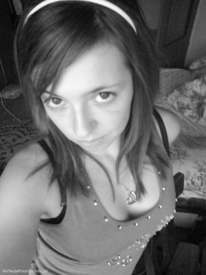 hair, smile, monochrome
