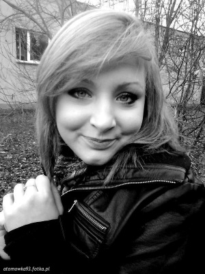 hair, jacket, smile, monochrome