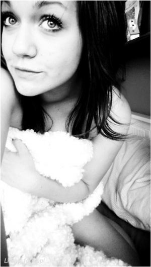 skin, smile, monochrome