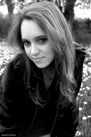 hair, smile, monochrome