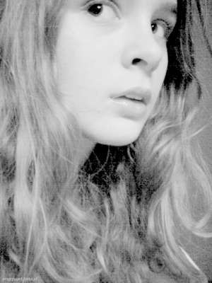 hair, monochrome