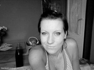 smile, monochrome