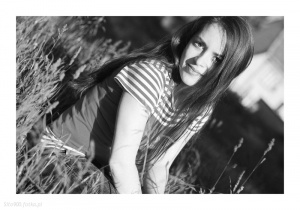 hair, smile, monochrome, model