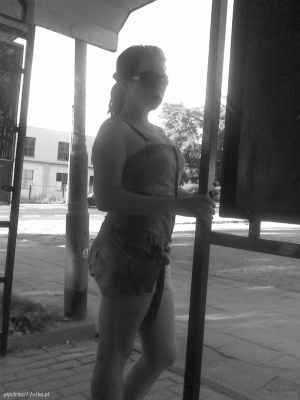 muscle, standing, monochrome
