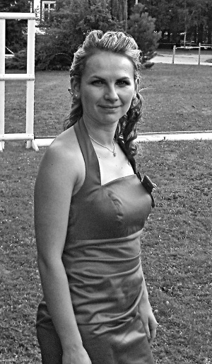 smile, muscle, standing, monochrome, dress