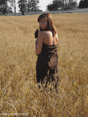 field, prairie, dress, food