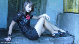 jeans, sitting, model