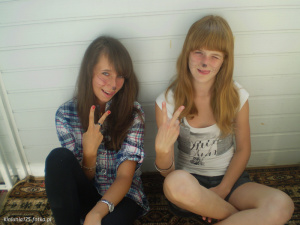 hair, fun, smile, sitting