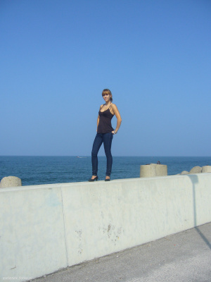 jeans, standing