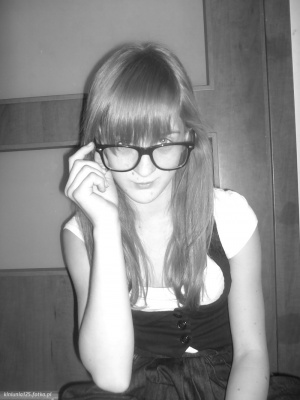 hair, smile, cool, glasses, monochrome
