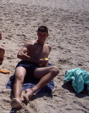 fun, sitting, muscle, vacation, beach, sand