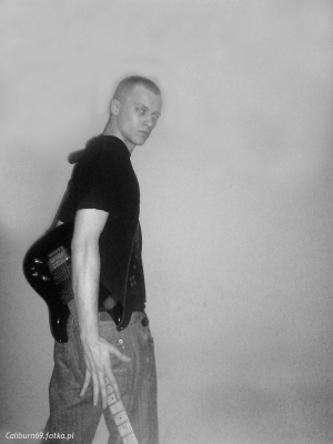 standing, monochrome