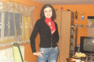 outerwear, jeans, standing, room, chair