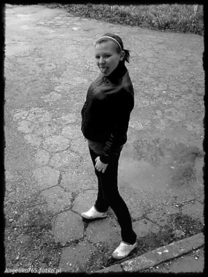 standing, monochrome