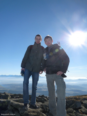 standing, mountain