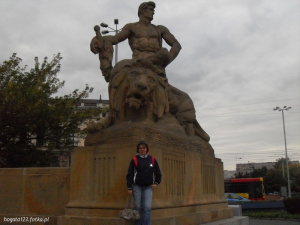 jeans, standing, statue