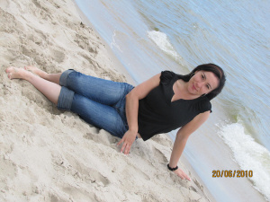 fun, jeans, denim, leisure, model, sand