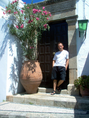 leisure, vacation, standing, wall