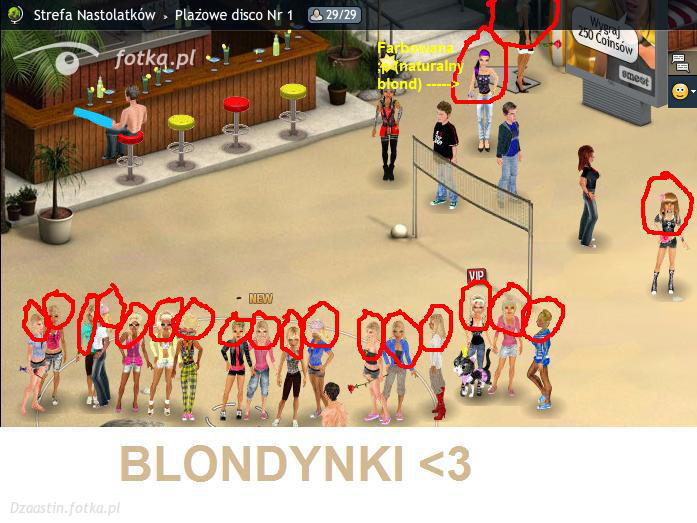 Dzaastin  : ) Zebrałam blondynki na plaży ;o : D nawet te farbowane ^ ^