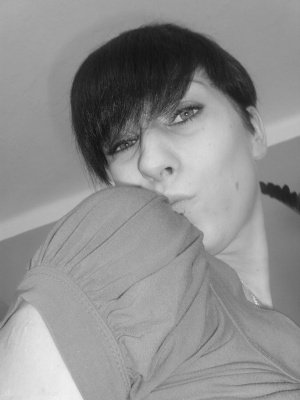 selfie, monochrome