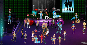 Bunkier techno. (Blue party)