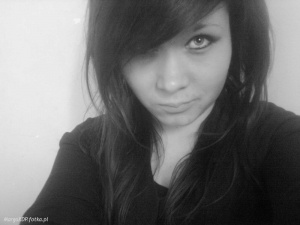 hair, selfie, smile, monochrome, bangs