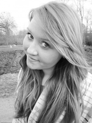 hair, smile, monochrome