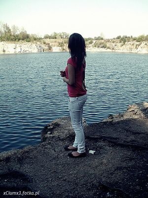 jeans, sky, leisure, vacation, standing, lake