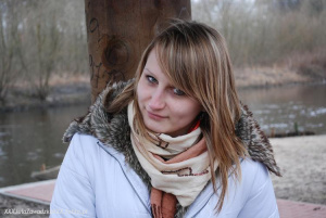 mouth, hair, skin, smile, scarf