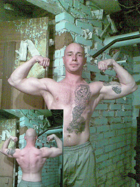 zdj z treningu klata plecy w super serii