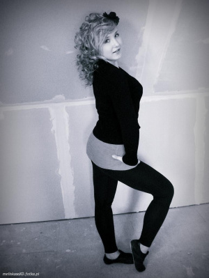 standing, monochrome