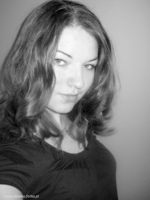 hair, smile, monochrome