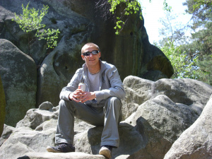 sitting, leisure, vacation, rock