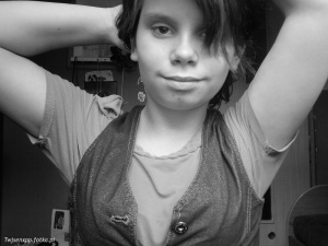 smile, cool, monochrome