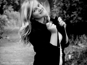 hand, smile, monochrome