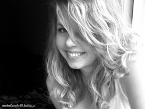 hair, smile, monochrome