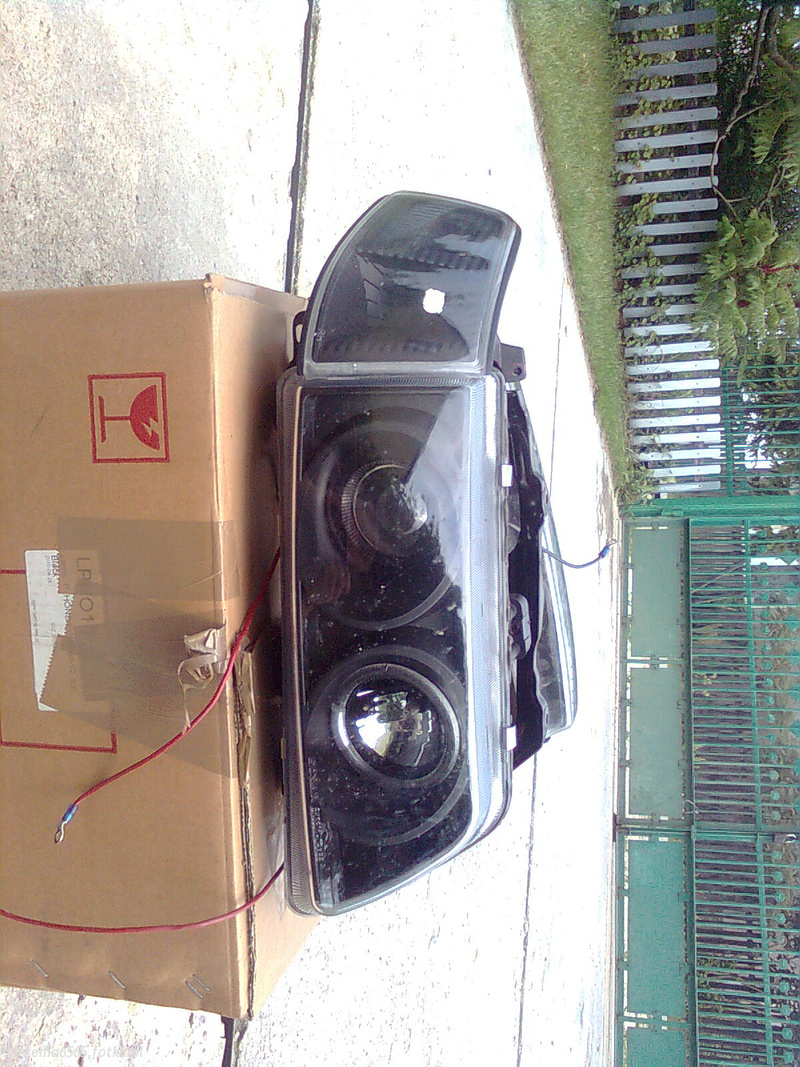 lampy angel eyes black plus pozycje clear honda crx