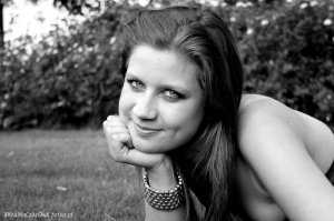 hair, skin, smile, monochrome, model