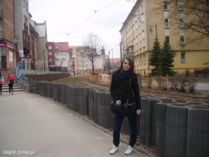 jacket, jeans, standing, road, infrastructure