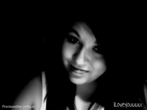 smile, monochrome