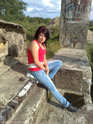 fun, jeans, denim, sitting, leisure, vacation, rock