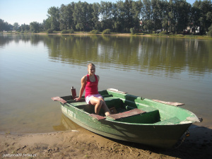 vehicle, lake, boat, canoe