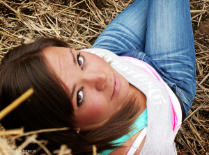 mouth, hair, fun, jeans, smile