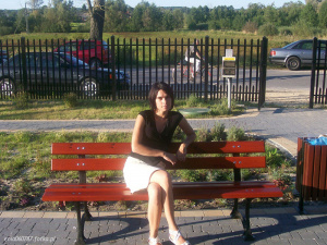 sitting, leisure, bench