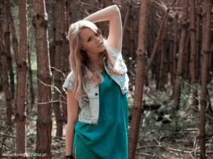hair, outerwear, model, forest