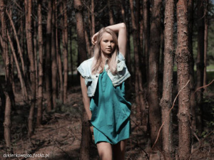 outerwear, model, dress, forest