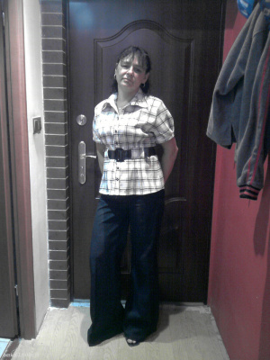 outerwear, jeans, standing