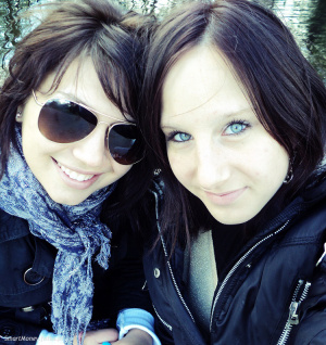 hair, selfie, jacket, fun, cool, glasses, sunglasses, scarf, bangs