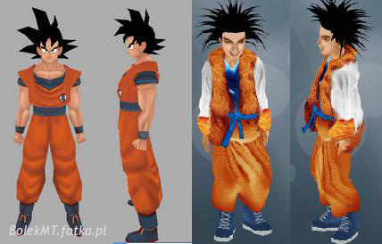 BolekMT (po lewej Oryginal po prawej moje dzielo SON GOKU)